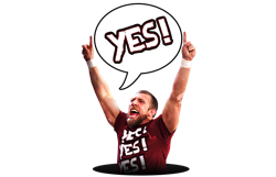 Daniel bryan yes by the jackanapes d4wvzxm